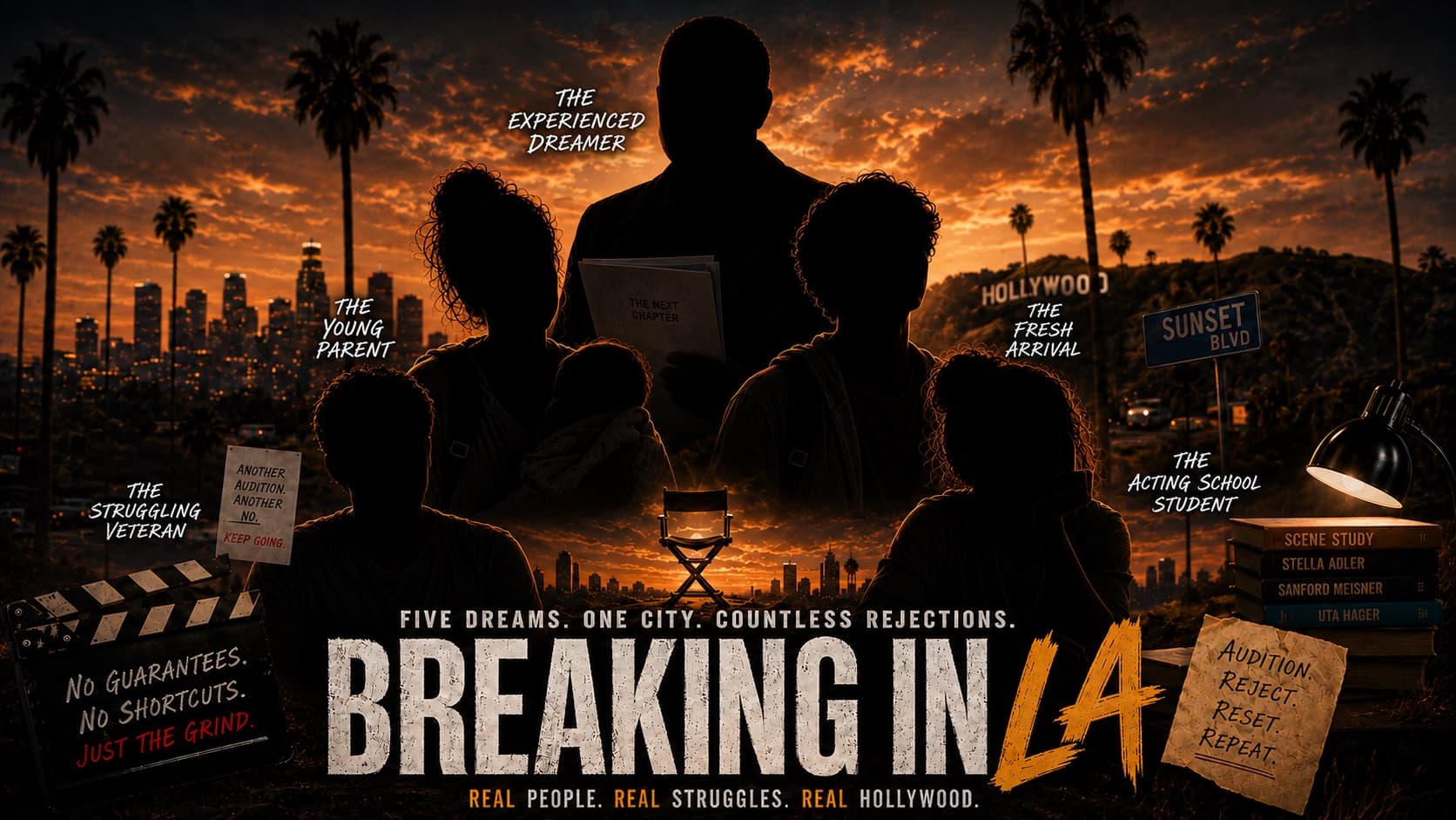 Breaking In LA casting key art